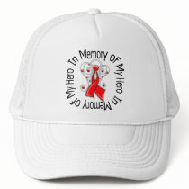 In Memory of My Hero Blood Cancer Angel Wings hats by giftsforawareness In Memory of My Hero Blood Cancer Angel Wings hats