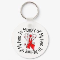 In Memory of My Hero Blood Cancer Angel Wings keychains by giftsforawareness In Memory of My Hero Blood Cancer Angel Wings keychains