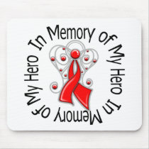 In Memory of My Hero Blood Cancer Angel Wings mousepads by giftsforawareness In Memory of My Hero Blood Cancer Angel Wings mousepads