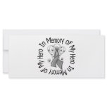 In Memory of My Hero Brain Cancer Angel Wings Rack Card