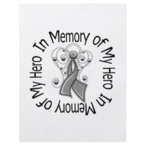 In Memory of My Hero Brain Tumor Angel Wings Flyer