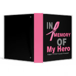 In Memory of My Hero Breast Cancer Tribute Album Binders
