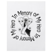 In Memory of My Hero Carcinoid Cancer Angel Wings flyers by giftsforawareness In Memory of My Hero Carcinoid Cancer Angel Wings flyers