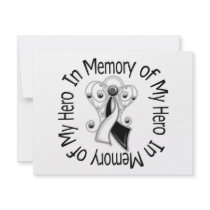 In Memory of My Hero Carcinoid Cancer Angel Wings Invites