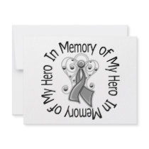 In Memory of My Hero Diabetes Angel Wings invitations