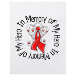 In Memory of My Hero Heart Disease Angel Wings Full Color Flyer