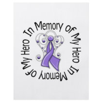 In Memory of My Hero Hodgkin's Lymphoma Angel Wing Flyer Design
