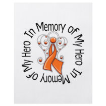 In Memory of My Hero Leukemia Angel Wings flyers by giftsforawareness In Memory of My Hero Leukemia Angel Wings flyers
