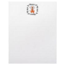 In Memory of My Hero Leukemia Angel Wings letterhead