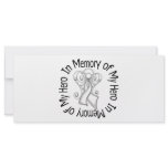 In Memory of My Hero Lung Cancer Angel Wings rack cards