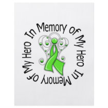 In Memory of My Hero Lymphoma Angel Wings Flyer Design