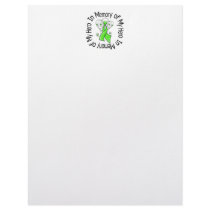 In Memory of My Hero Lymphoma Angel Wings letterhead