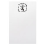 In Memory of My Hero Melanoma Angel Wings Stationery