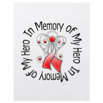 In Memory of My Hero Oral Cancer Angel Wings Flyers