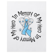 In Memory of My Hero Prostate Cancer Angel Wings flyers by giftsforawareness In Memory of My Hero Prostate Cancer Angel Wings flyers