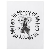 In Memory of My Hero Skin Cancer Angel Wings Flyer
