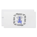 In Memory of My Hero Stomach Cancer Angel Wings Photo Card Template