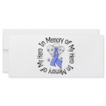In Memory of My Hero Stomach Cancer Angel Wings Rack Card