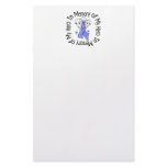 In Memory of My Hero Stomach Cancer Angel Wings Custom Stationery