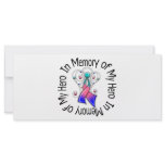 In Memory of My Hero Thyroid Cancer Angel Wings Custom Rack Cards