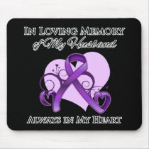 In Memory of My Husband - Pancreatic Cancer Mouse Pads