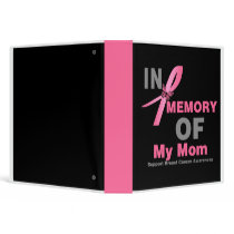 In Memory of My Mom Breast Cancer Tribute Album binders