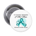 In Memory of My Mom - Ovarian Cancer Buttons