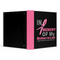 In Memory of My Mother-in-Law Breast Cancer Album binders