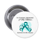 In Memory of My Mother - Ovarian Cancer Button