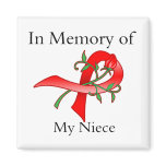 In Memory of My Niece - Stroke Disease Magnets
