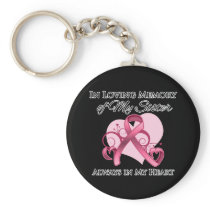 In Memory of My Sister - Breast Cancer Keychain