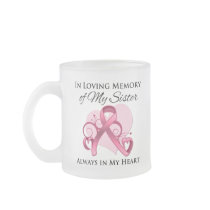 In Memory of My Sister - Breast Cancer Coffee Mugs
