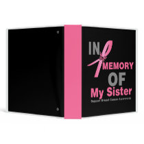 In Memory of My Sister Breast Cancer Tribute Album binders