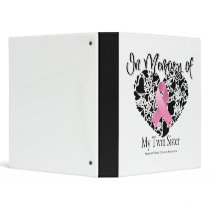 In Memory of My Twin Sister Vinyl Binder