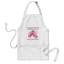 In Memory of My Twin Sister - Breast Cancer Aprons