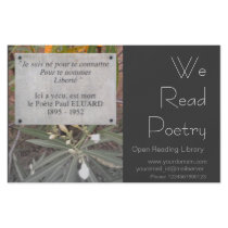 In Memory of Paul Éluard Full Color Flyer