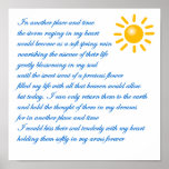In memory of poster