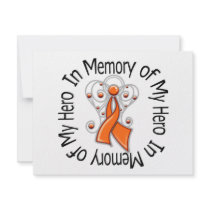 In Mery of My Hero Leukemia Angel Wings Invites