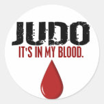 In My Blood JUDO Round Sticker