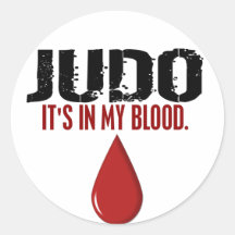 In My Blood JUDO Round Sticker