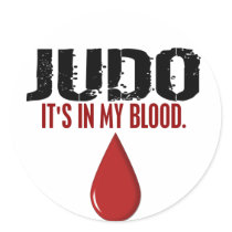 In My Blood JUDO Round Sticker