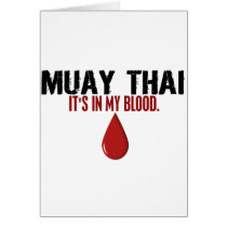 In My Blood MUAY THAI Greeting Cards