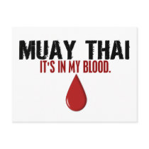 In My Blood MUAY THAI Post Card