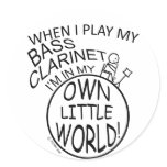 In My Own Little World Bass Clarinet stickers