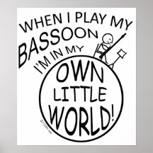 In My Own Little World Bassoon Print