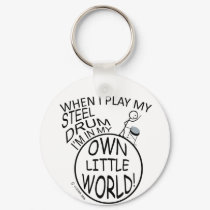 In My Own Little World Steel Drum keychains by Danger_Instrument In My Own Little World Steel Drum keychains