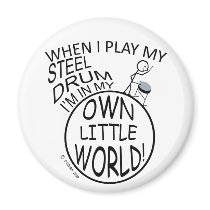 In My Own Little World Steel Drum magnets