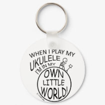 In My Own Little World Ukulele keychains