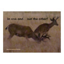 In one end / Out the other - Personalize Poster print