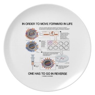 In Order To Move Forward In Life Go Reverse Humor Plate